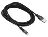 Кабель Digma MICROUSB-3M-BRAIDED-BLK USB (m)-micro USB (m) 3м черный