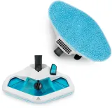 Швабра паровая Kitfort КТ-1003 1500Вт голубой/белый