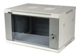 Шкаф коммутационный Lanmaster (TWT-CBWPG-6U-6X4-GY) настенный 6U 600x400мм пер.дв.стекл 60кг серый
