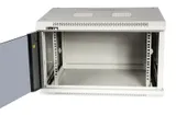 Шкаф коммутационный Lanmaster (TWT-CBWPG-6U-6X4-GY) настенный 6U 600x400мм пер.дв.стекл 60кг серый