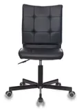 Кресло Бюрократ CH-330M черный Leather Black эко.кожа крестов. металл черный