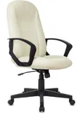 Кресло руководителя Бюрократ T-898 слоновая кость Or-10 эко.кожа крестов. пластик