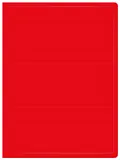 Папка с 20 прозр.вклад. Бюрократ DeLuxe DLV20RED A4 пластик 0.7мм красный