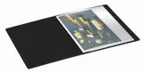 Папка с 20 прозр.вклад. Бюрократ DeLuxe DLV20BLCK A4 пластик 0.7мм черный