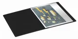 Папка с 10 прозр.вклад. Бюрократ DeLuxe DLV10BLCK A4 пластик 0.7мм черный