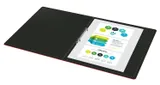 Папка на 2-х кольцах Бюрократ DeLuxe DL0740/2RED A4 пластик 0.7мм кор.32мм красный