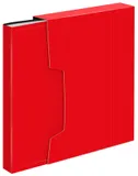 Папка с 100 прозр.вклад. Бюрократ DeLuxe DLVBOX100RED A4 пластик 0.7мм красный в коробе