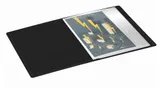 Папка с 100 прозр.вклад. Бюрократ DeLuxe DLVBOX100BBERRY A4 пластик 0.7мм черничный в коробе