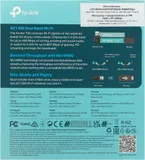 TP-Link Archer T3U, AC1300 Двухдиапазонный мини Wi-Fi USB адаптер, до 400 Мбит/с на 2,4 ГГц + до 867 Мбит/с на 5 ГГц, USB 3.0ОСОБЕННОСТИ: MU-MIMO