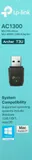 TP-Link Archer T3U, AC1300 Двухдиапазонный мини Wi-Fi USB адаптер, до 400 Мбит/с на 2,4 ГГц + до 867 Мбит/с на 5 ГГц, USB 3.0ОСОБЕННОСТИ: MU-MIMO