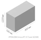 Источник бесперебойного питания Ippon Innova RT 33 80K Tower 80000Вт 80000ВА черный