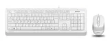 Клавиатура + мышь A4Tech Fstyler F1010 клав:белый/серый мышь:белый/серый USB Multimedia (F1010 WHITE)