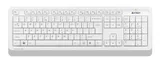 Клавиатура + мышь A4Tech Fstyler FG1010 клав:белый/серый мышь:белый/серый USB беспроводная Multimedia (FG1010 WHITE)