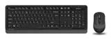 Клавиатура + мышь A4Tech Fstyler FG1010 клав:черный/серый мышь:черный/серый USB беспроводная Multimedia (FG1010 GREY)