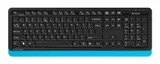 Клавиатура + мышь A4Tech Fstyler FG1010 клав:черный/синий мышь:черный/синий USB беспроводная Multimedia (FG1010 BLUE)