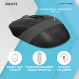 Мышь A4Tech Fstyler FM10 черный/серый оптическая (1600dpi) USB (4but)