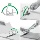 Папка-регистратор Leitz WOW 11060023 A4 82мм полифом розовый металлик