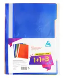 Папка-скоросшиватель Бюрократ SETPS20 A4 прозрач.верх.лист пластик ассорти 0.12/0.16 (упак.:3шт)