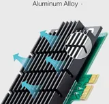 TP-Link Archer T4E, AC1200 Двухдиапазонный Wi-Fi адаптер PCI Express, до 300 Мбит/с на 2,4 ГГц + до 867 Мбит/с на 5 ГГц, 2 внешние антенны с высоким коэффициентом усиления