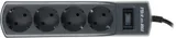 Сетевой фильтр Pilot m-MAX 1.8м (4 розетки) серый (коробка)