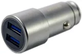 Автомобильное зар./устр. Wiiix UCC-2-22-2QC3-FAST 1.5A+2.4A универсальное серебристый
