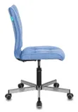 Кресло Бюрократ CH-330M голубой Velvet 86 крестов. металл хром