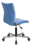Кресло Бюрократ CH-330M голубой Velvet 86 крестов. металл хром
