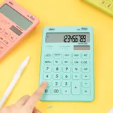 Калькулятор настольный Deli Touch EM01531 голубой 12-разр.