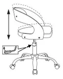 Кресло Бюрократ CH-370SL черный эко.кожа крестов. металл хром