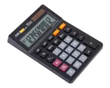 Калькулятор настольный Deli EM01320 черный 12-разр.