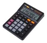 Калькулятор настольный Deli EM01320 черный 12-разр.