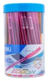 Ручка шариков. Deli Arrow EQ02636-1 прозрачный/ассорти d=0.7мм син. черн. (1шт) ассорти
