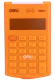 Калькулятор карманный Deli E39217/OR оранжевый 8-разр.