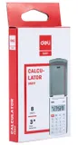 Калькулятор карманный Deli E39217/BLUE синий 8-разр.