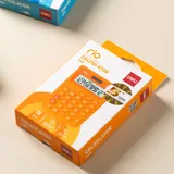 Калькулятор настольный Deli E1122/OR оранжевый 12-разр.