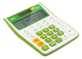 Калькулятор настольный Deli E1238/GRN зеленый 12-разр.