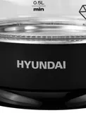Чайник электрический Hyundai HYK-G2011 1.7л. 2200Вт черный (корпус: стекло)