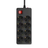 Сетевой фильтр Buro 800SH-5-B 5м (8 розеток) черный (коробка)