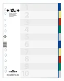 Разделитель индексный Durable 6747-27 A4+ пластик 10 индексов цветной