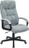 Кресло руководителя Бюрократ CH-824 Fabric серо-голубой Light-28 крестов. пластик