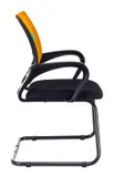 Кресло Бюрократ CH-695N-AV оранжевый TW-38-3 сиденье черный TW-11 полозья металл черный