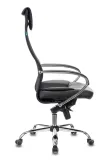 Кресло руководителя Бюрократ CH-609SL черный TW-01 TW-11 эко.кожа/сетка с подголов. крестов. металл хром