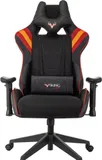 Кресло игровое Zombie VIKING 4 AERO черный/красный ткань/эко.кожа с подголов. крестов. пластик