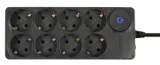 Сетевой фильтр Ippon BK238-16 3м (8 розеток) черный (коробка)