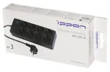 Сетевой фильтр Ippon BK238-16 3м (8 розеток) черный (коробка)