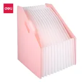 Лоток вертикальный Deli EB41102 Macaron 13отд. складной для бумаг A4 ассорти полипропилен