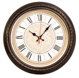 Часы настенные аналоговые Бюрократ WallC-R68P D29см коричневый (WALLC-R68P29/BROWN)