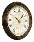 Часы настенные аналоговые Бюрократ WallC-R68P D29см коричневый (WALLC-R68P29/BROWN)