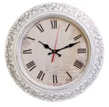Часы настенные аналоговые Бюрократ WallC-R73P D35см белый (WALLC-R73P35/WHITE)