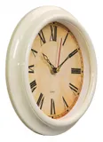Часы настенные аналоговые Бюрократ WallC-R74P D21см слоновая кость (WALLC-R74P21/IVORY)